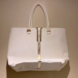 White & Gold Handbag